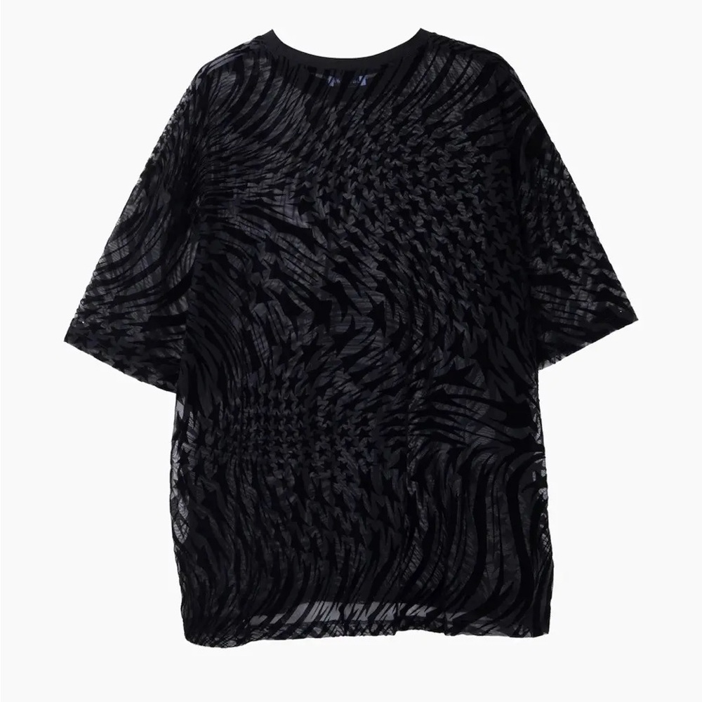 MUGLER x H&M Star Mesh T-Shirt — Men’s Size Small